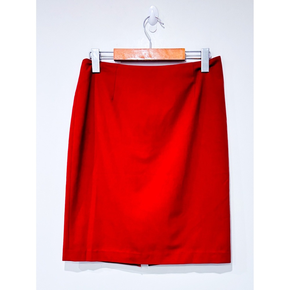 TRISTAN Red pencil skirt | Tailored office chic | Size 2